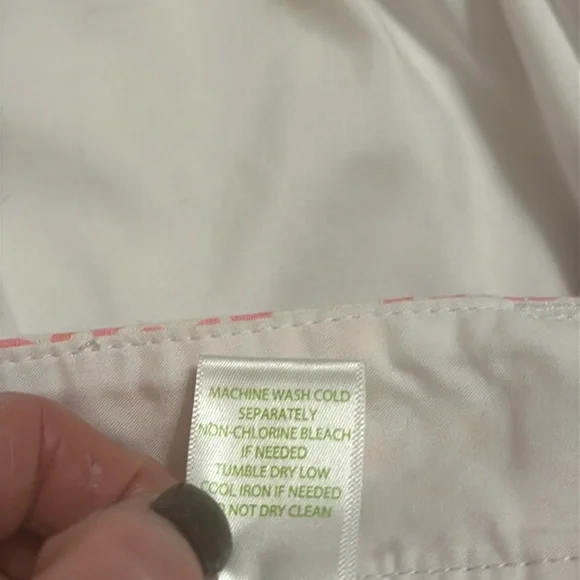 Lilly Pulitzer Womens Walsh Short Resort White Getting Steamy Print Sz 10 Preppy - Picture 8 of 8